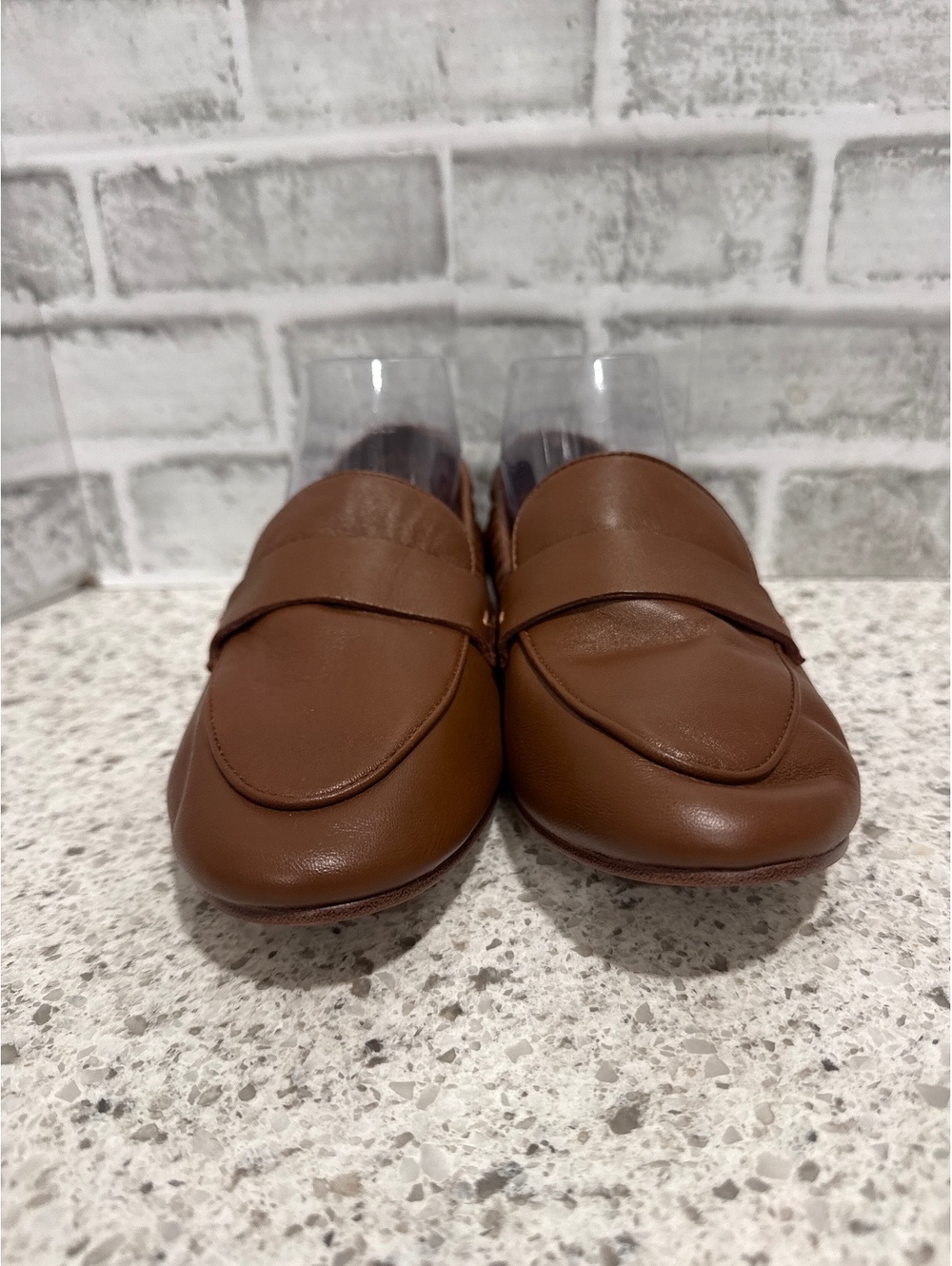 Quince Brown Leather Penny Loafers - Picture 3 of 7